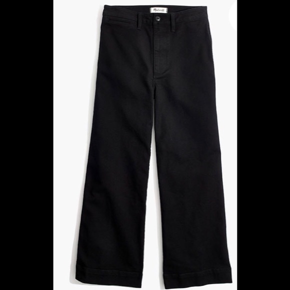 Madewell black Emmett wide leg pant 28P - Picture 5 of 8